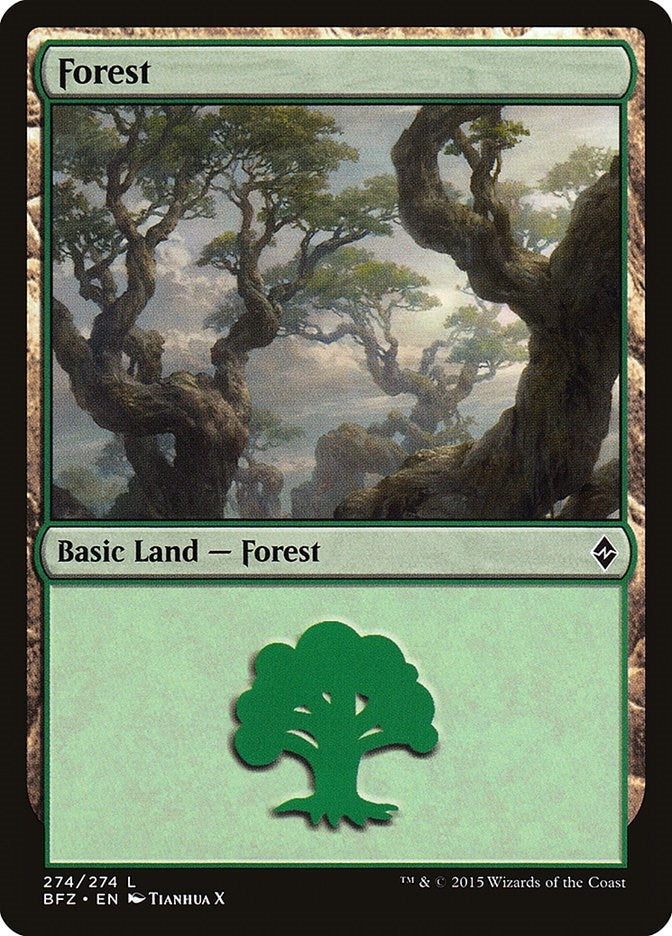 Image for Forest (274) (274) (BFZ) - Magic: The Gathering