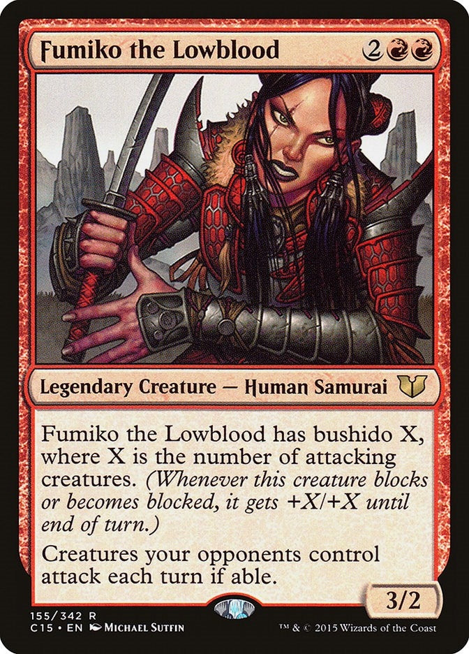Image for Fumiko the Lowblood (155) (C15) - Magic: The Gathering