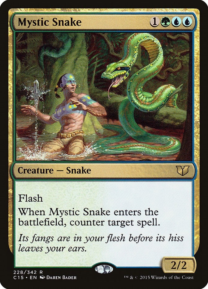 Image for Mystic Snake (228) (C15) - Magic: The Gathering
