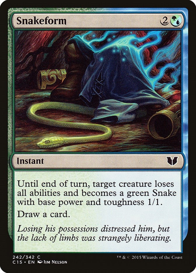 Image for Snakeform (242) (C15) - Magic: The Gathering