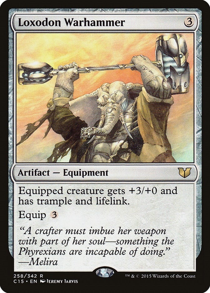 Image for Loxodon Warhammer (258) (C15) - Magic: The Gathering
