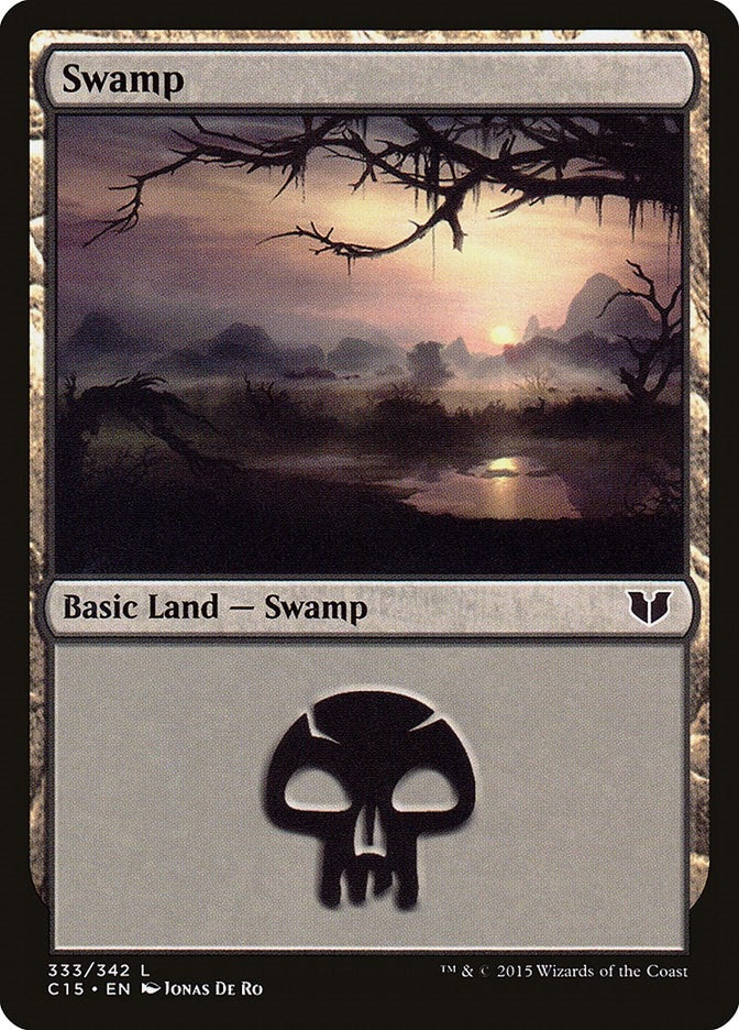 Image for Swamp (333) (333) (C15) - Magic: The Gathering