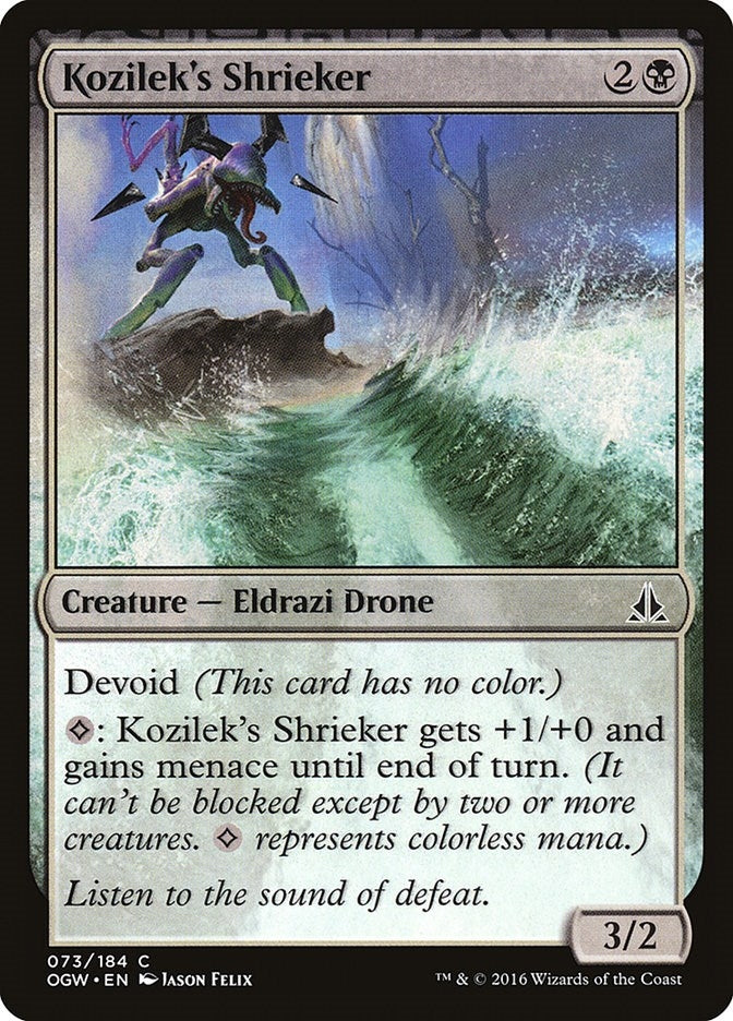 Image for Kozilek's Shrieker (73) (OGW) - Magic: The Gathering