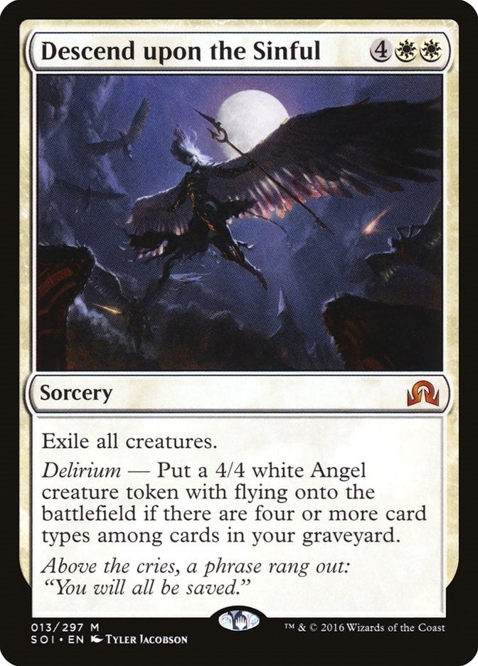 Image for Descend upon the Sinful (13) (SOI) - Magic: The Gathering