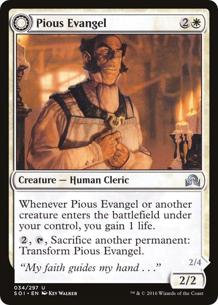 Image for Pious Evangel (34) (SOI) - Magic: The Gathering
