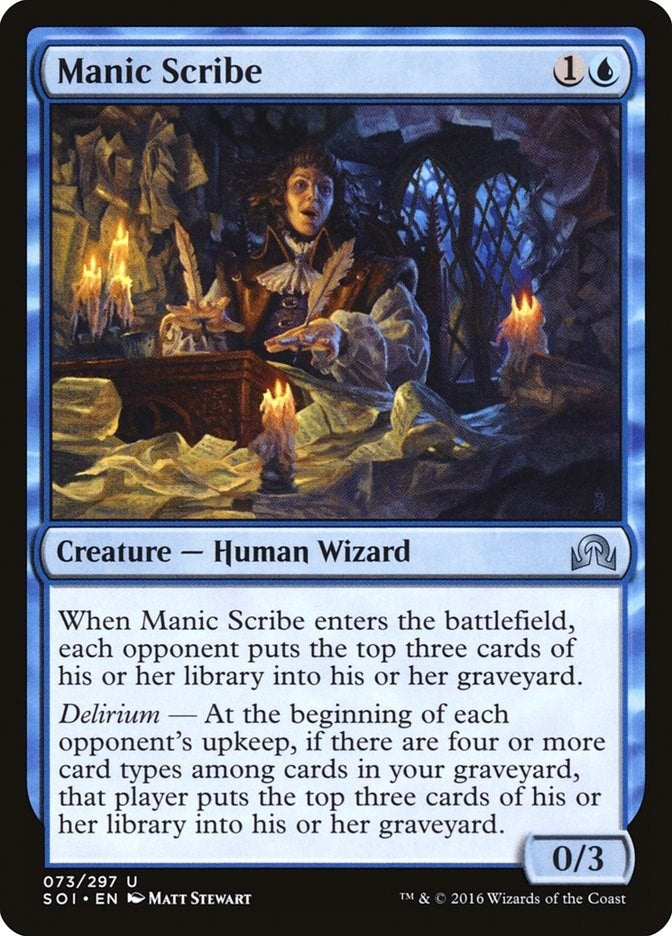Image for Manic Scribe (73) (SOI) - Magic: The Gathering