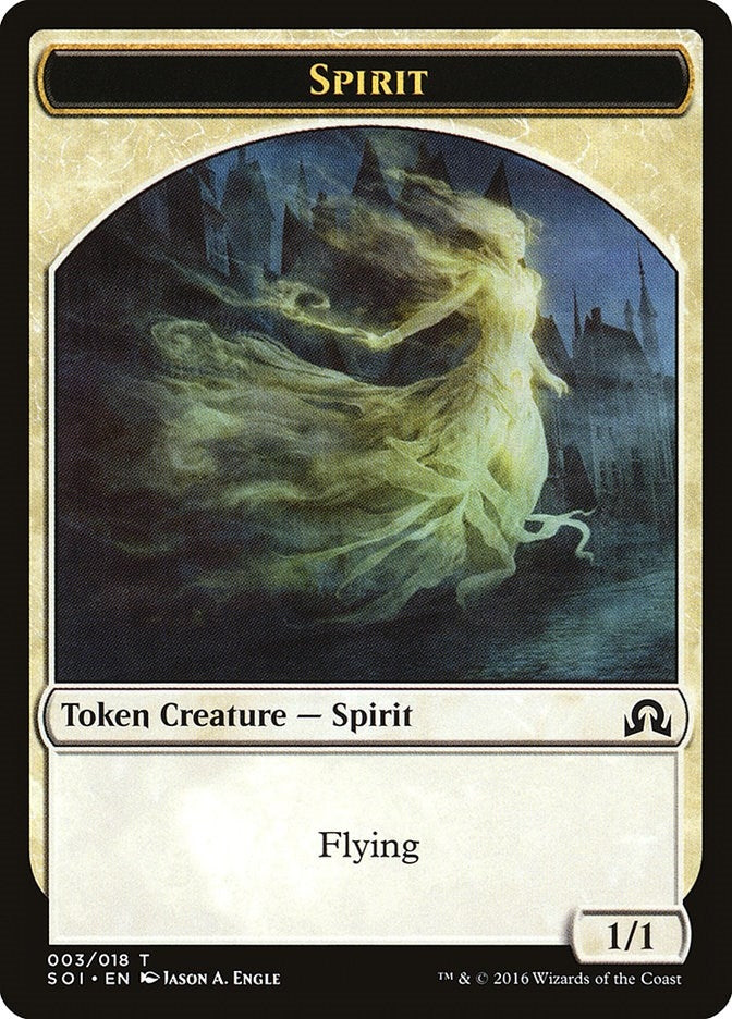 Image for Spirit Token (3) (SOI) - Magic: The Gathering