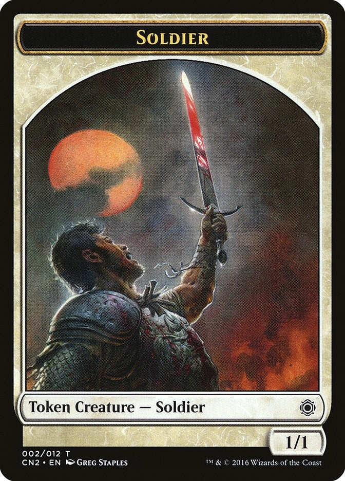 Image for Soldier Token (002) (2) (CN2) - Magic: The Gathering