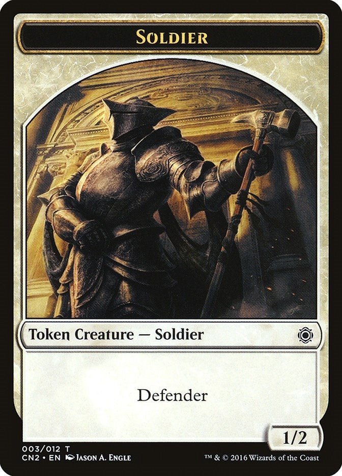 Image for Soldier Token (003) (3) (CN2) - Magic: The Gathering