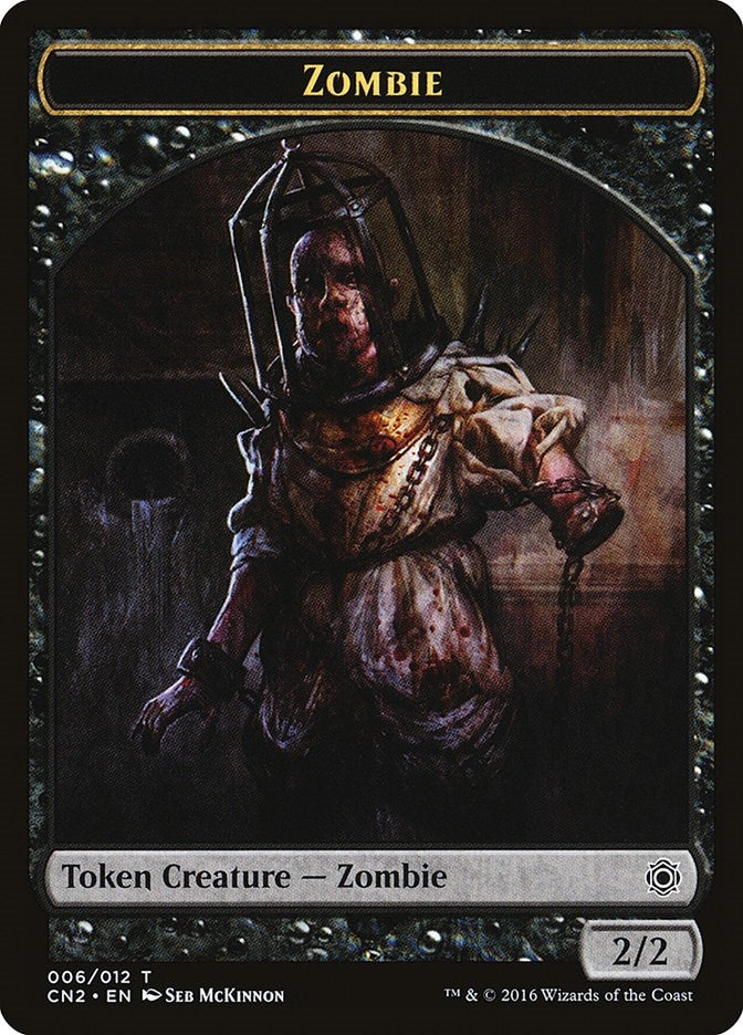 Image for Zombie Token (6) (CN2) - Magic: The Gathering