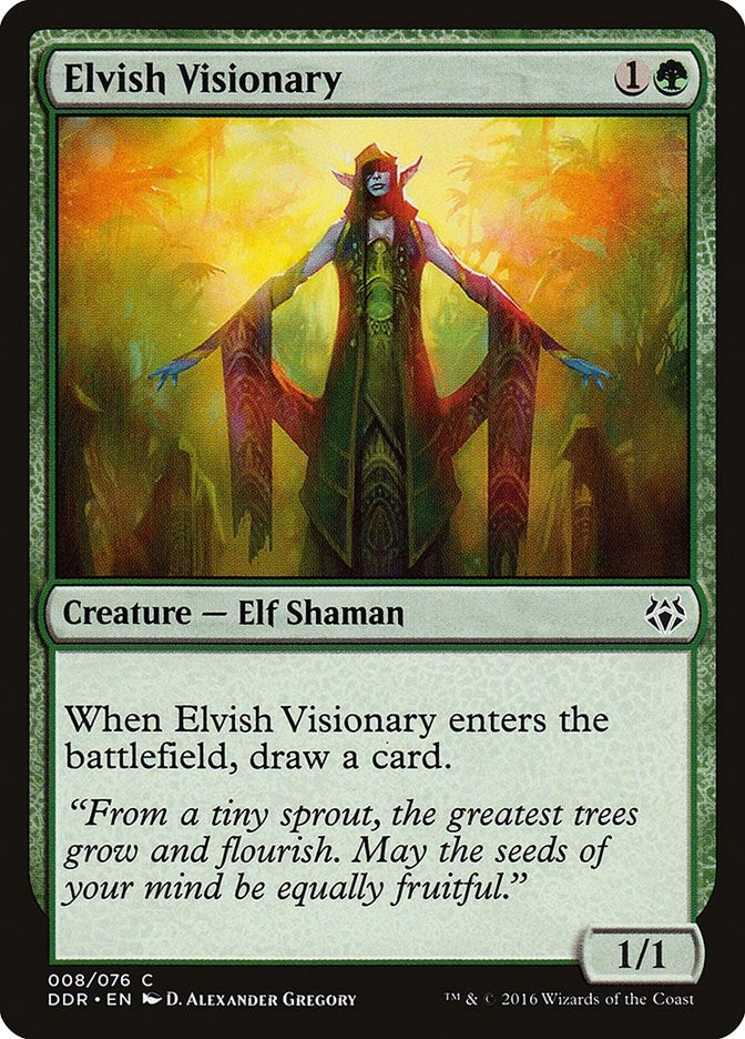 Image for Elvish Visionary (8) (DDR) - Magic: The Gathering