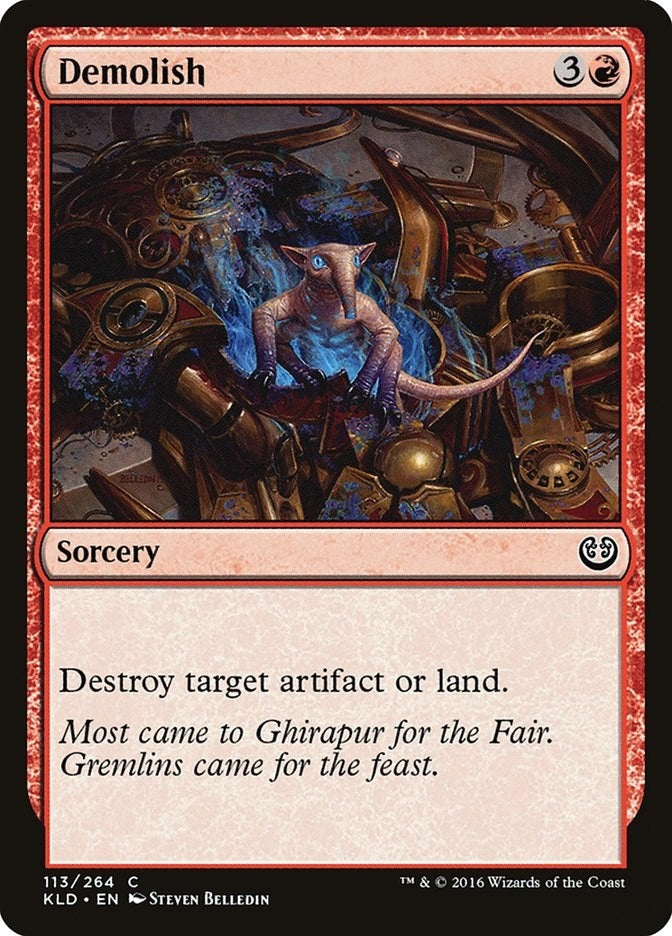 Image for Demolish (113) (KLD) - Magic: The Gathering