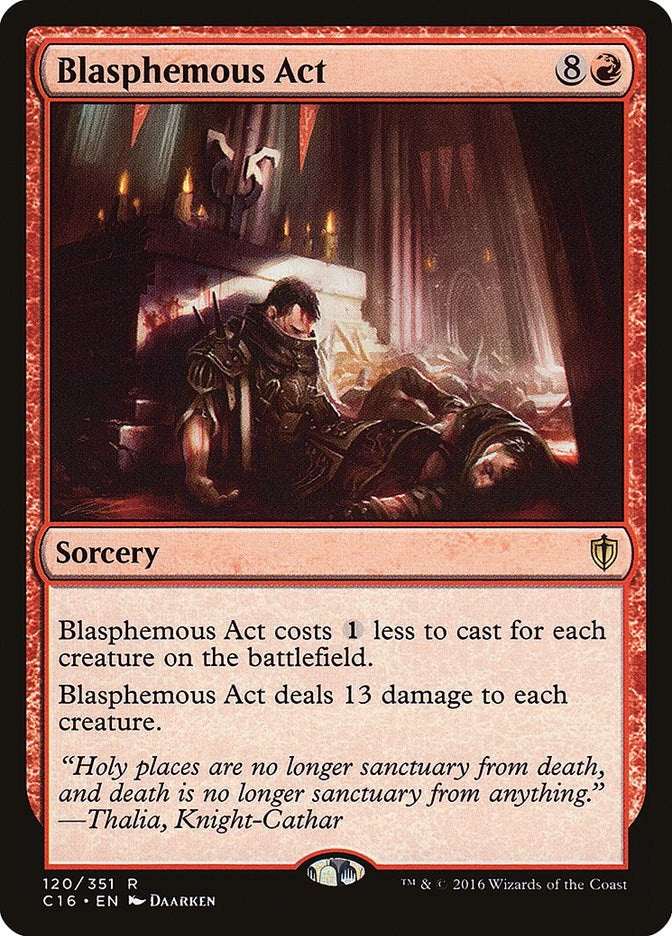Image for Blasphemous Act (120) (C16) - Magic: The Gathering