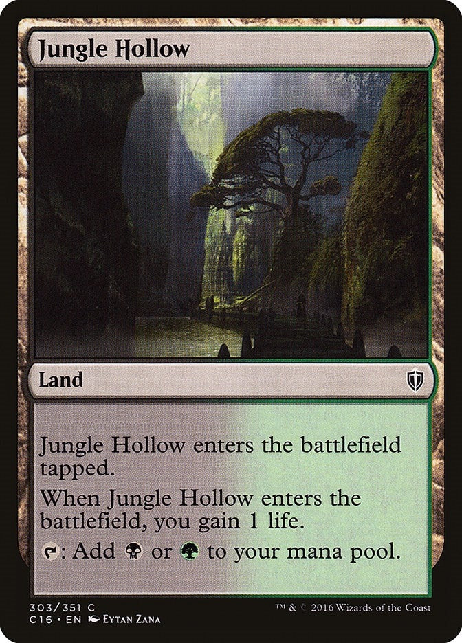 Image for Jungle Hollow (303) (C16) - Magic: The Gathering