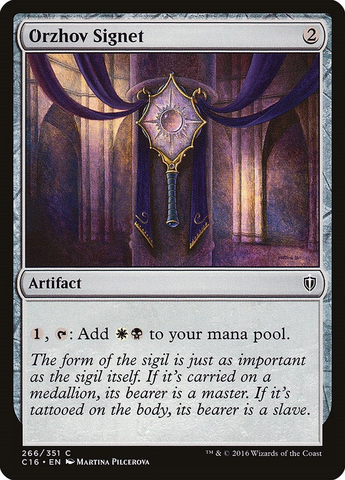 Image for Orzhov Signet (266) (C16) - Magic: The Gathering