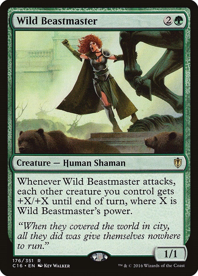 Image for Wild Beastmaster (176) (C16) - Magic: The Gathering