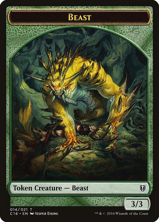 Image for Beast // Ogre Double-Sided Token (14 // 13) (C16) - Magic: The Gathering