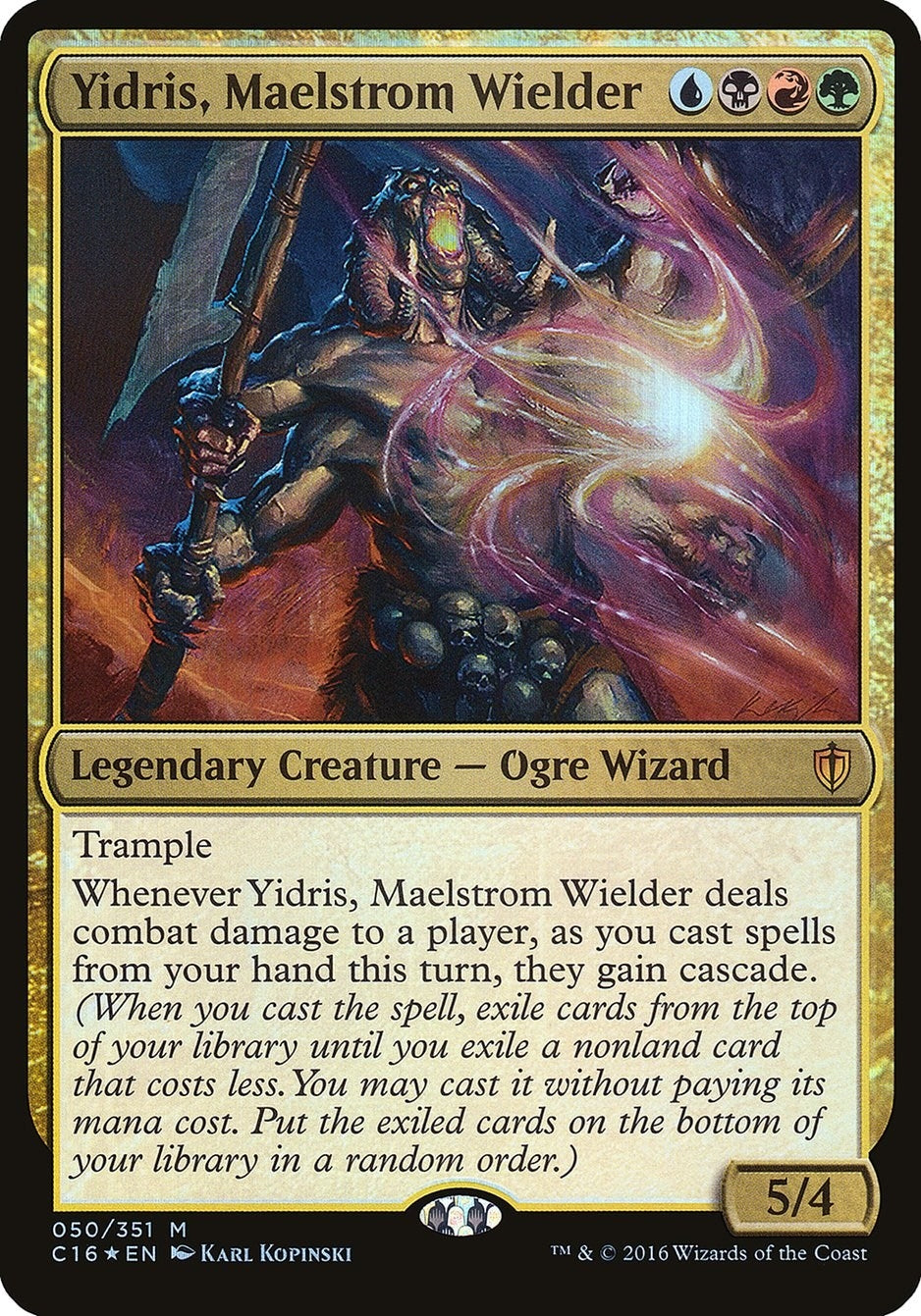 Image for Yidris, Maelstrom Wielder (Commander 2016) (50) (OVER) - Magic: The Gathering