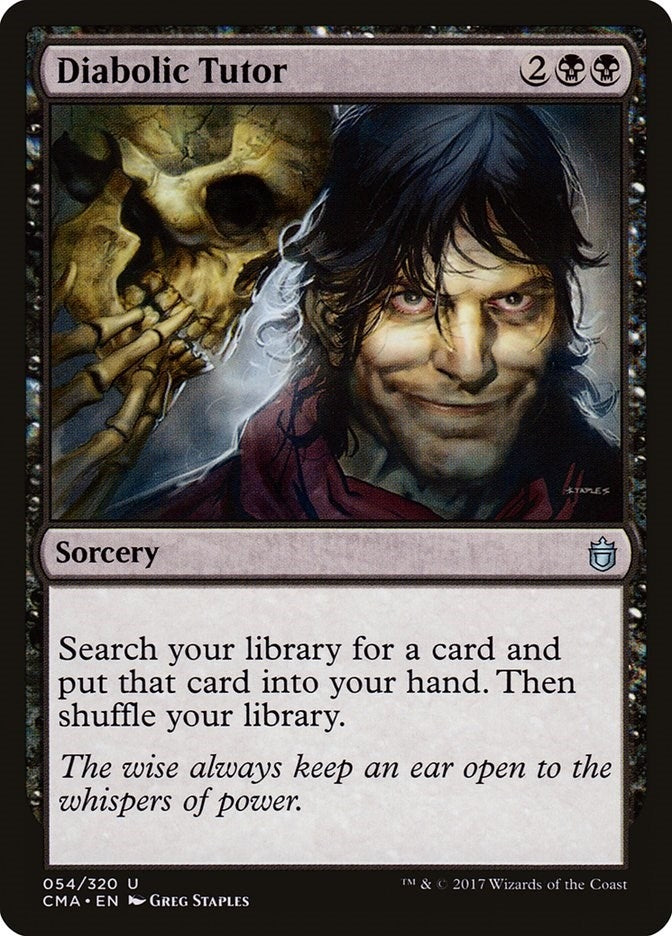 Image for Diabolic Tutor (54) (CMA) - Magic: The Gathering