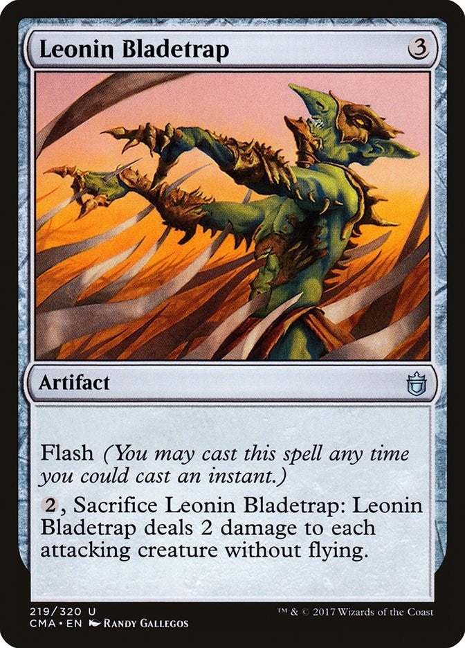 Image for Leonin Bladetrap (219) (CMA) - Magic: The Gathering