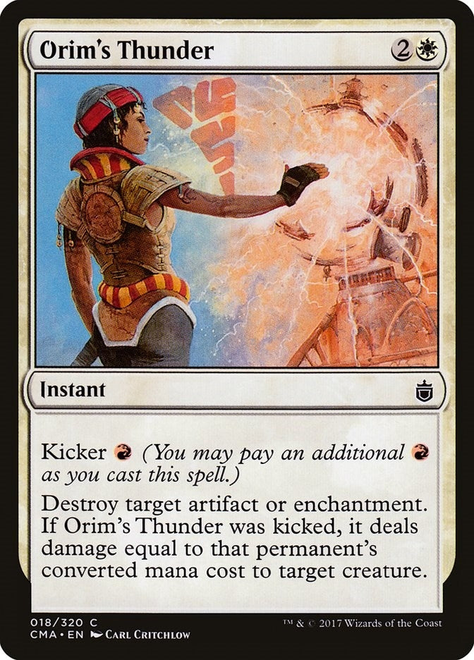 Image for Orim's Thunder (18) (CMA) - Magic: The Gathering