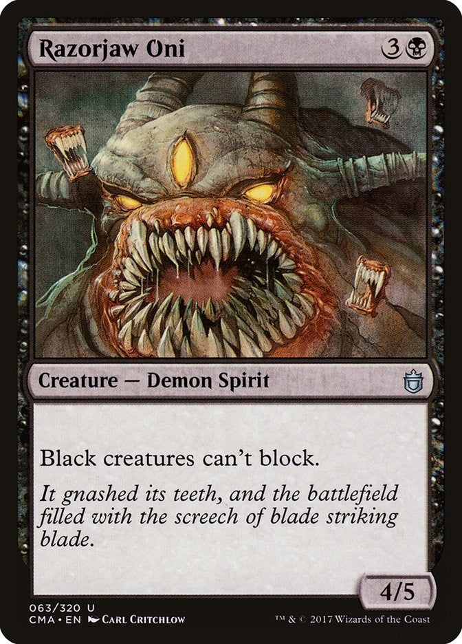 Image for Razorjaw Oni (63) (CMA) - Magic: The Gathering