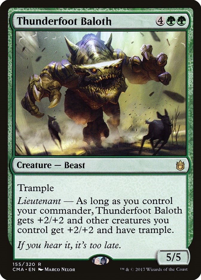 Image for Thunderfoot Baloth (155) (CMA) - Magic: The Gathering