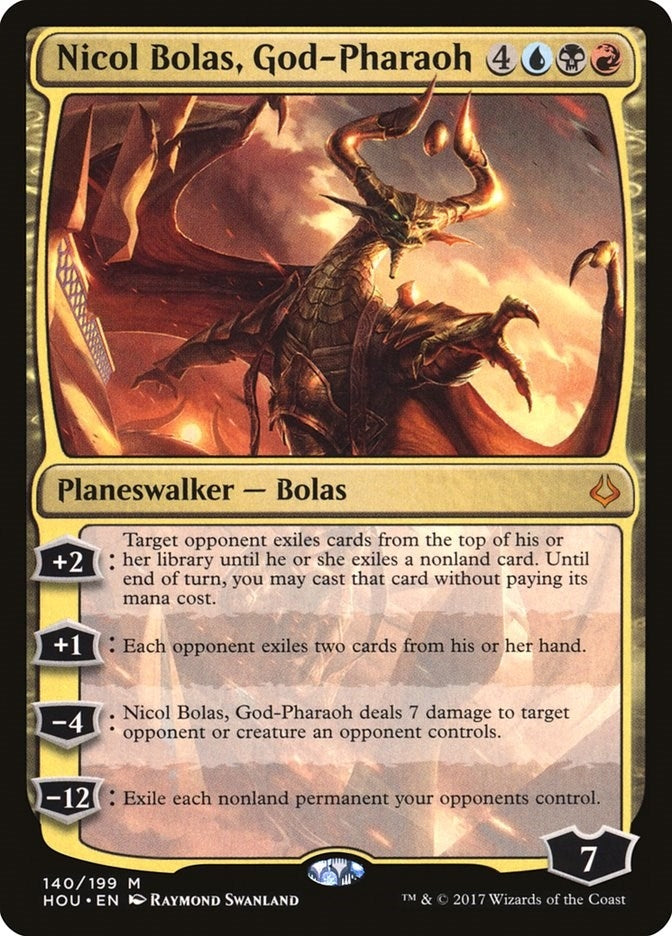 Image for Nicol Bolas, God-Pharaoh (140) (HOU) - Magic: The Gathering