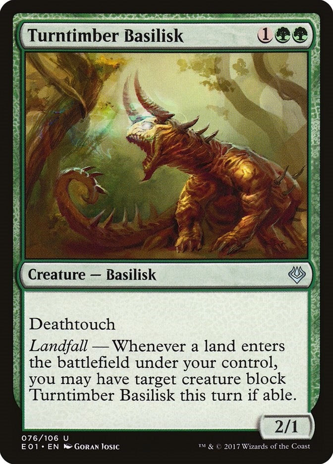 Image for Turntimber Basilisk (76) (AC2) - Magic: The Gathering