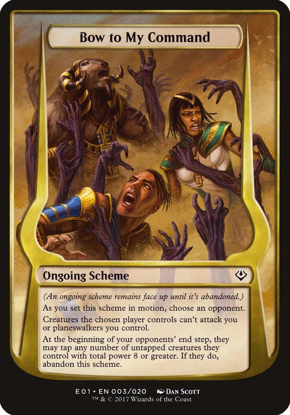 Image for Bow to My Command (Archenemy: Nicol Bolas) (3) (OVER) - Magic: The Gathering