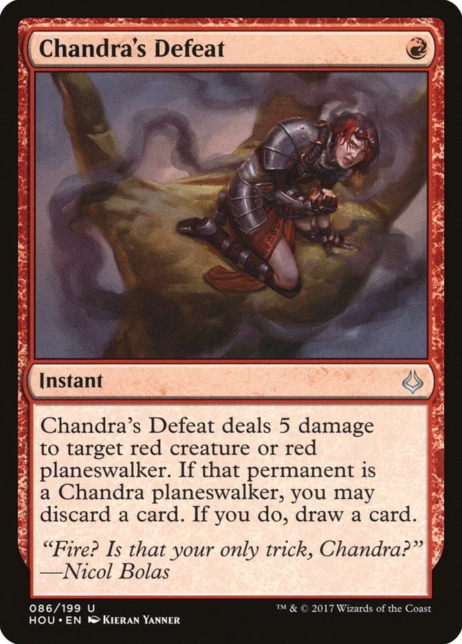 Image for Chandra's Defeat (86) (HOU) - Magic: The Gathering