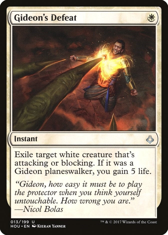 Image for Gideon's Defeat (13) (HOU) - Magic: The Gathering