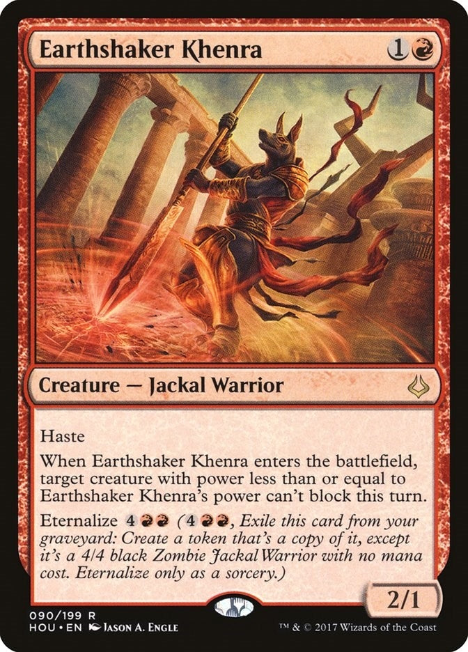 Image for Earthshaker Khenra (90) (HOU) - Magic: The Gathering