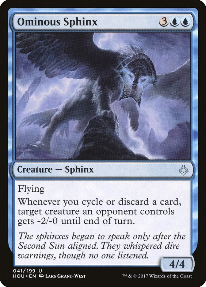 Image for Ominous Sphinx (41) (HOU) - Magic: The Gathering