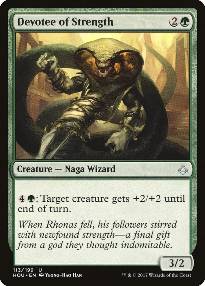 Image for Devotee of Strength (113) (HOU) - Magic: The Gathering