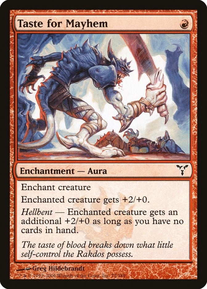 Image for Taste for Mayhem (75) (DIS) - Magic: The Gathering