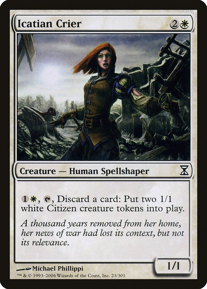 Image for Icatian Crier (23) (TSP) - Magic: The Gathering