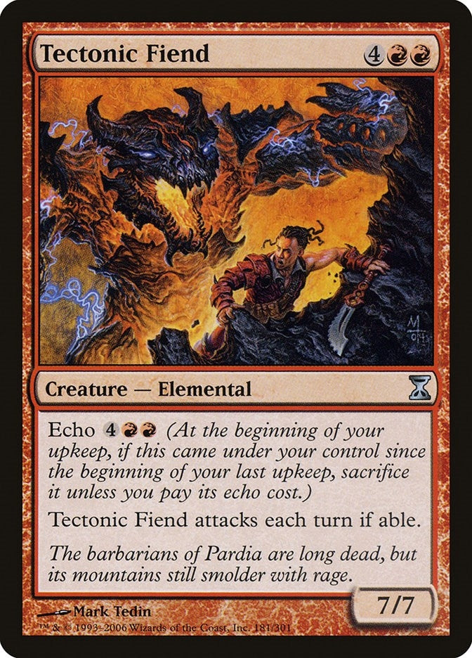 Image for Tectonic Fiend (181) (TSP) - Magic: The Gathering