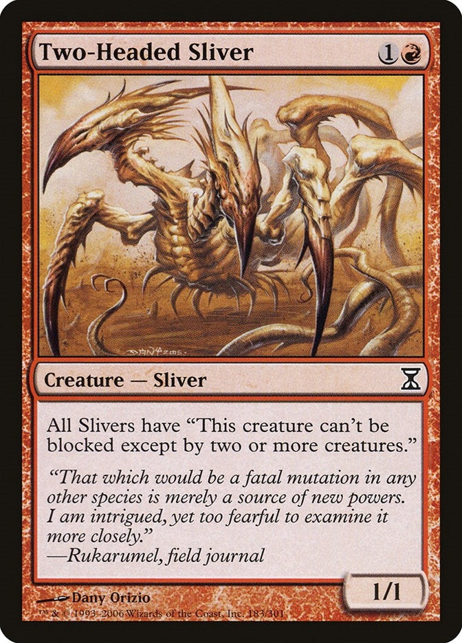 Image for Two-Headed Sliver (183) (TSP) - Magic: The Gathering