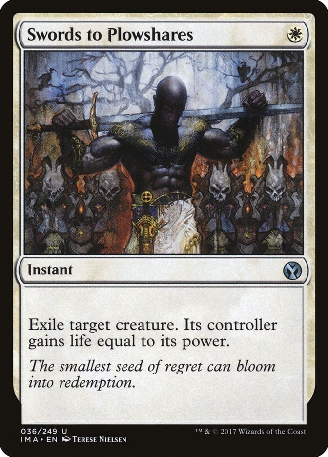 Image for Swords to Plowshares (36) (IMA) - Magic: The Gathering