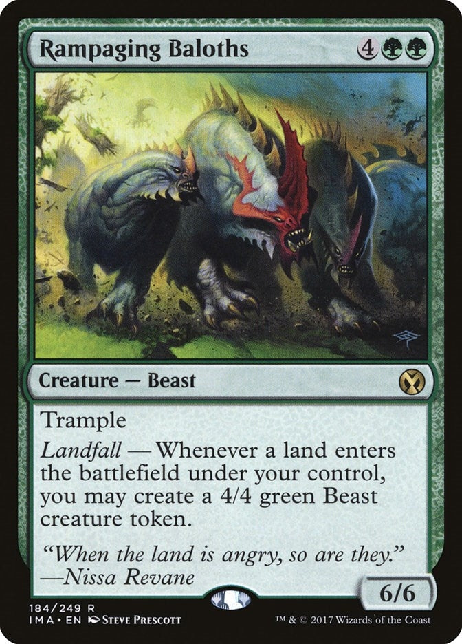 Image for Rampaging Baloths (184) (IMA) - Magic: The Gathering