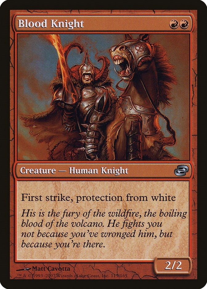 Image for Blood Knight (115) (PLC) - Magic: The Gathering