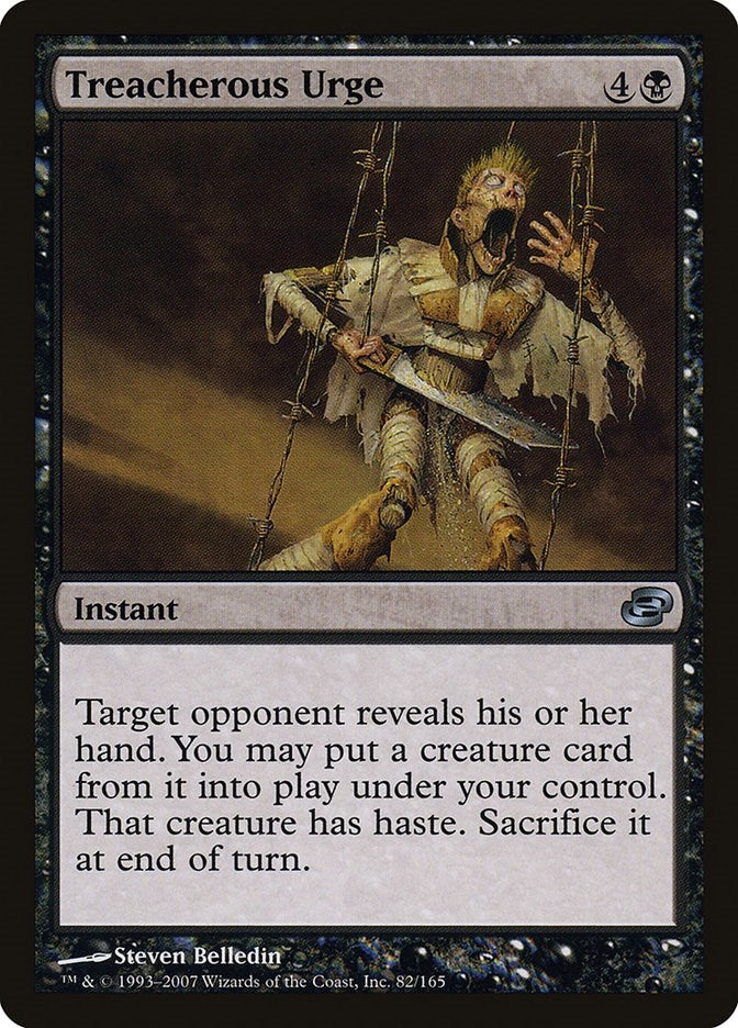 Image for Treacherous Urge (82) (PLC) - Magic: The Gathering