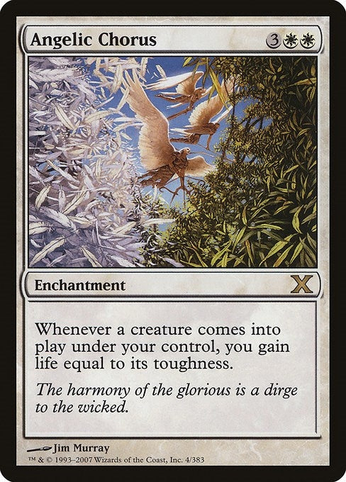 Image for Angelic Chorus (4) (10E) - Magic: The Gathering