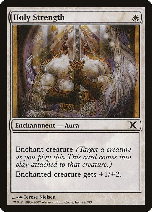 Image for Holy Strength (22) (10E) - Magic: The Gathering