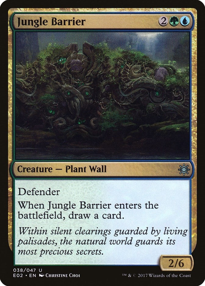 Image for Jungle Barrier (38) (E02) - Magic: The Gathering