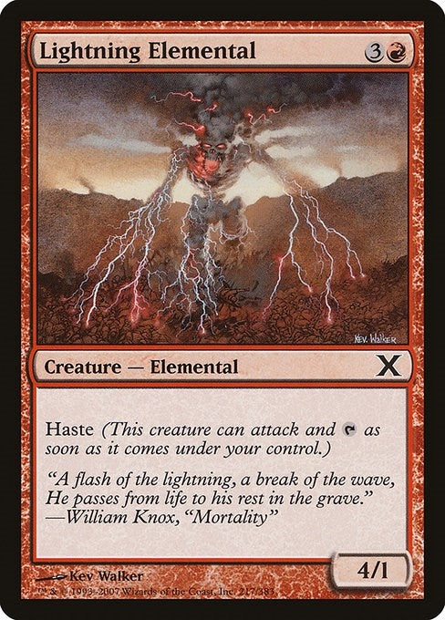 Image for Lightning Elemental (217) (10E) - Magic: The Gathering