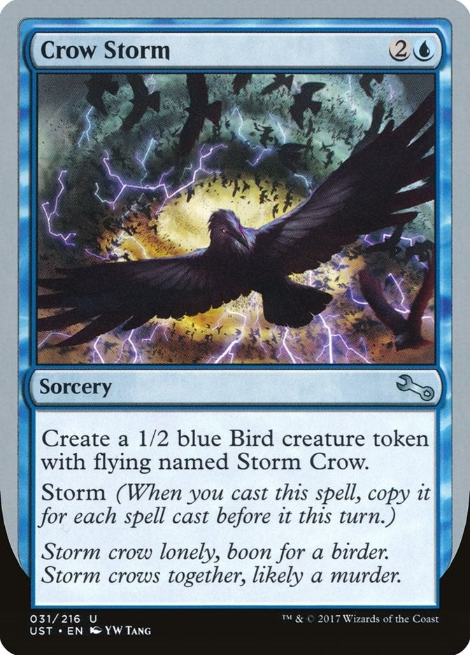 Image for Crow Storm (31) (UST) - Magic: The Gathering
