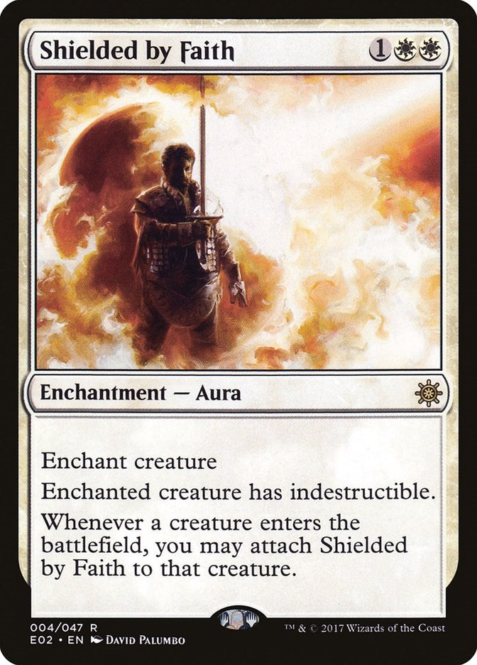 Image for Shielded by Faith (4) (E02) - Magic: The Gathering