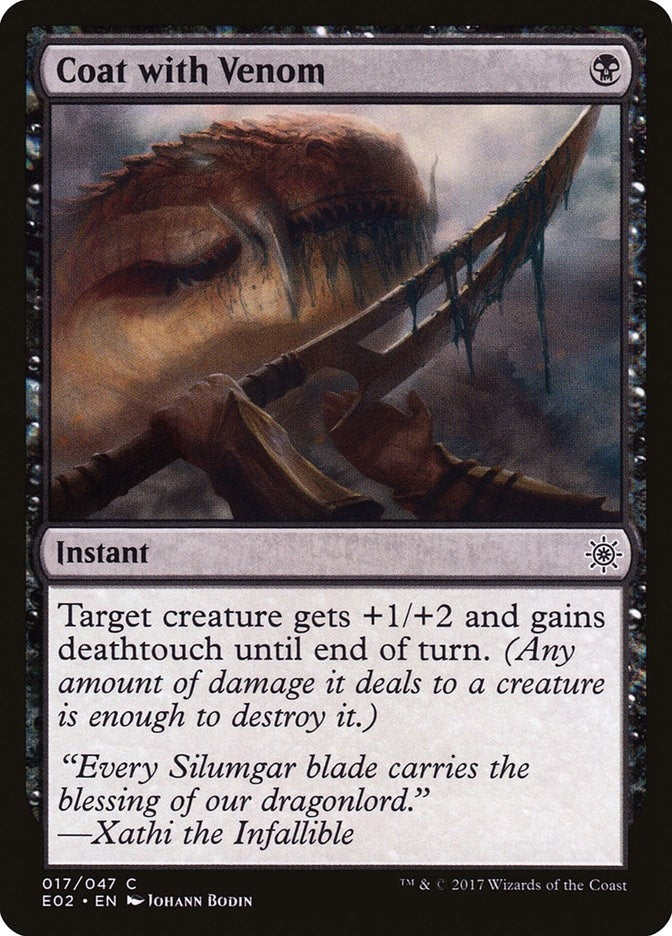 Image for Coat with Venom (17) (E02) - Magic: The Gathering